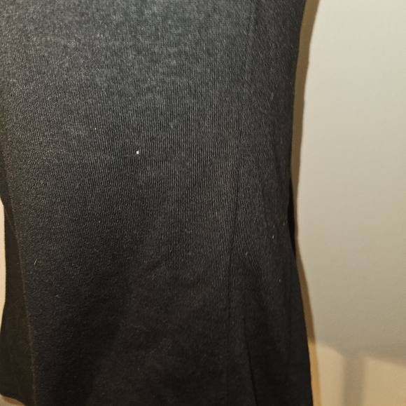 Christine Gerard Womans Black Open Front Sleeveless Vest - Picture 6 of 7